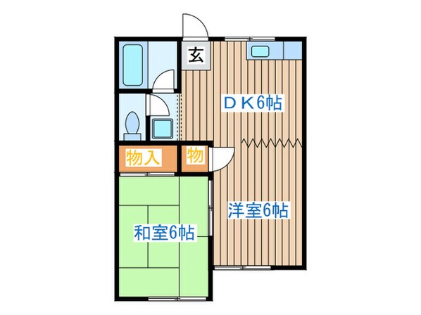 コーポミヤマの物件間取画像